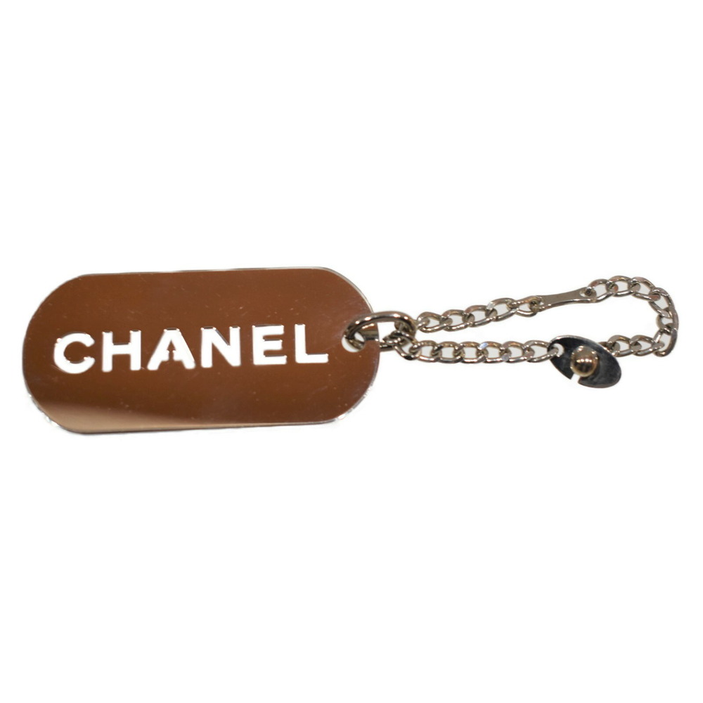 CHANEL Bag Charm Dog Silver Plate